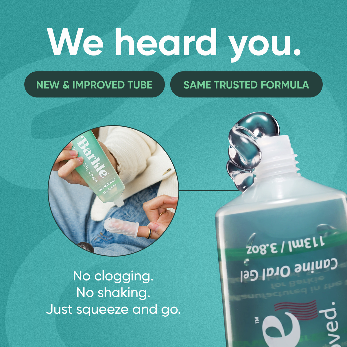 Barkle Dog Teeth Cleaning Gel - Two Month Supply
